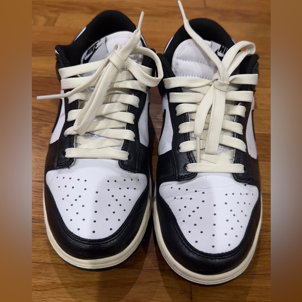 Nike Dunk Low premium/vintage panda white and black trainers